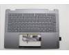Lenovo 5CB1R61536 C-Cover with keyboard, US English Euro, Luna Grey, FingerPrint, Non-Puresight Logo, US