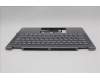 Lenovo 5CB1R61556 C-Cover with keyboard, Norwegian, Luna Grey, Non-FingerPrint, Non-Puresight Logo, UK