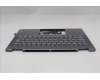 Lenovo 5CB1R61571 C-Cover with keyboard, Belgian, Luna Grey, Non-FingerPrint, Non-Puresight Logo, UK