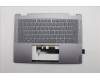 Lenovo 5CB1R61573 C-Cover with keyboard, French, Luna Grey, Non-FingerPrint, Non-Puresight Logo, US