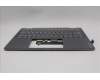 Lenovo 5CB1R61573 C-Cover with keyboard, French, Luna Grey, Non-FingerPrint, Non-Puresight Logo, US