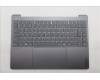 Lenovo 5CB1R61646 C-Cover with keyboard, French, Luna Grey, Puresight Logo, Screw, US