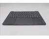 Lenovo 5CB1R61646 C-Cover with keyboard, French, Luna Grey, Puresight Logo, Screw, US