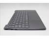 Lenovo 5CB1R61652 C-Cover with keyboard, Hungarian, Luna Grey, Puresight Logo, Screw, UK