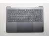 Lenovo 5CB1R61654 C-Cover with keyboard, Italian, Luna Grey, Puresight Logo, Screw, UK