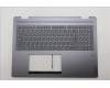 Lenovo 5CB1R68007 C-Cover with keyboard, Portuguese, Luna Grey, Puresight Logo, FingerPrint, UK