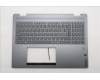 Lenovo 5CB1R68016 C-Cover with keyboard, Switzerland, Luna Grey, Non_Puresight Logo, FingerPrint
