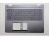Lenovo 5CB1R68039 C-Cover with keyboard, French, Luna Grey, Puresight Logo, FingerPrint, US