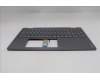 Lenovo 5CB1R68051 C-Cover with keyboard, Italian, Luna Grey, Puresight Logo, Non-FingerPrint, UK