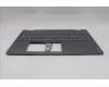 Lenovo 5CB1R68289 C-Cover with keyboard, French, Luna Grey, Puresight Logo, Non-FingerPrint, US