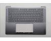 Lenovo 5CB1R68298 C-Cover with keyboard, US English Euro, Luna Grey, Puresight Logo, US