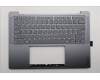 Lenovo 5CB1R68302 C-Cover with keyboard, Arabic, Luna Grey, Puresight Logo, US