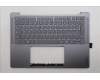 Lenovo 5CB1R68336 C-Cover with keyboard, Italian, Luna Grey, Non-Puresight Logo, UK