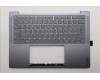 Lenovo 5CB1R68352 C-Cover with keyboard, Czech Slovakian, Luna Grey, Non-Puresight Logo, UK