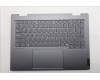 Lenovo 5CB1R71031 C-Cover with keyboard, Portuguese, Luna Grey, Backlight, UK