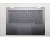 Lenovo 5CB1R71032 C-Cover with keyboard, Spanish, Luna Grey, Backlight, UK