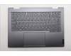 Lenovo 5CB1R71040 C-Cover with keyboard, Switzerland, Luna Grey, Backlight, UK