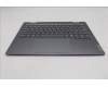 Lenovo 5CB1R71045 C-Cover with keyboard, German, Luna Grey, Backlight, UK
