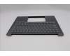 Lenovo 5CB1R71076 C-Cover with keyboard, Belgian, Luna Grey, UK