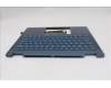 Lenovo 5CB1R71284 C-Cover with keyboard, US English Euro, Tidal Teal, Non-FingerPrint, Puresight Logo, US