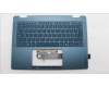 Lenovo 5CB1R71386 C-Cover with keyboard, Portuguese, Tidal Teal, Non-FingerPrint, Non-Puresight Logo, UK