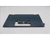 Lenovo 5CB1R71386 C-Cover with keyboard, Portuguese, Tidal Teal, Non-FingerPrint, Non-Puresight Logo, UK