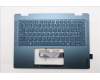 Lenovo 5CB1R71400 C-Cover with keyboard, Belgian, Tidal Teal, Non-FingerPrint, Non-Puresight Logo, UK