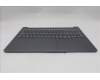 Lenovo 5CB1R91610 C-Cover with keyboard, Belgian, Luna Grey, UMA, UK