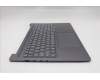 Lenovo 5CB1R91615 C-Cover with keyboard, US English Euro, Luna Grey, UMA, US