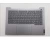 Lenovo 5CB1S00203 C-Abdeckung mit Tastatur, Ukraine, arktisgrau, Hintergrundbeleuchtung, U-Serie