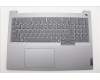 Lenovo 5CB1S00373 C-Cover with keyboard, Belgian, Arctic Grey, Backlight, U-series, UK