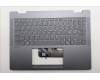 Lenovo 5CB1S01190 C-Cover with keyboard, Nordic, Luna Grey, Backlight, Non-FingerPrint, UK