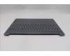 Lenovo 5CB1S05175 C-Cover with keyboard, Czech Slovakian, Luna Grey, Backlight, FingerPrint, UK