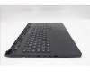 Lenovo 5CB1S11820 C-Cover with keyboard, Czech Slovakian, Eclipse Black, RGB Backlight, UK