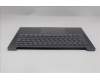 Lenovo 5CB1S11855 C-Cover with keyboard, Belgian, Luna Grey, Backlight, UK