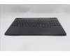 Lenovo 5CB1S24057 C-Cover with keyboard, US English Euro, Eclipse Black, RGB Backlight, Anodizing Sandblasting, US