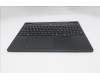 Lenovo 5CB1S24075 C-Cover with keyboard, Switzerland, Eclipse Black, RGB Backlight, Anodizing Sandblasting, UK