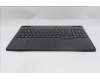 Lenovo 5CB1S24171 C-Cover with keyboard, Portuguese, Eclipse Black, White Backlight, Anodizing Sandblasting, UK
