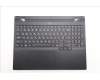 Lenovo 5CB1S24180 C-Cover with keyboard, Ukraine, Eclipse Black, White Backlight, Anodizing Sandblasting, US