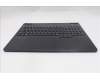 Lenovo 5CB1S24180 C-Cover with keyboard, Ukraine, Eclipse Black, White Backlight, Anodizing Sandblasting, US