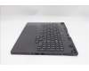 Lenovo 5CB1S31139 C-Cover with keyboard, US English Euro, Eclipse Black, RGB Backlight, US