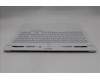 Lenovo 5CB1S50730 C-Cover with keyboard, Belgian, Glacier white, UK