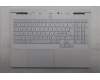 Lenovo 5CB1S50747 C-Cover with keyboard, Nordic, Glacier white, UK