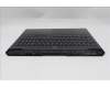 Lenovo 5CB1S57440 C-Cover with keyboard, Bulgarian, Eclipse Black, White Backlight, UK