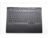 Lenovo 5CB1S57448 C-Cover with keyboard, German, Eclipse Black, White Backlight, UK