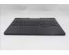 Lenovo 5CB1S57453 C-Cover with keyboard, Italian, Eclipse Black, White Backlight, UK