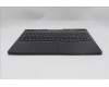 Lenovo 5CB1S57461 C-Cover with keyboard, Spanish, Eclipse Black, White Backlight, UK