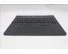Lenovo 5CB1S75714 C-Cover with keyboard, German, Eclipse Black, RGB Backlight, Anodizing Sandblasting, UK