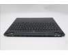 Lenovo 5CB1S76598 C-Cover with keyboard, German, Eclipse Black, White Backlight, Anodizing Sandblasting, UK