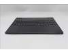 Lenovo 5CB1S76608 C-Cover with keyboard, Portuguese, Eclipse Black, White Backlight, Anodizing Sandblasting, UK
